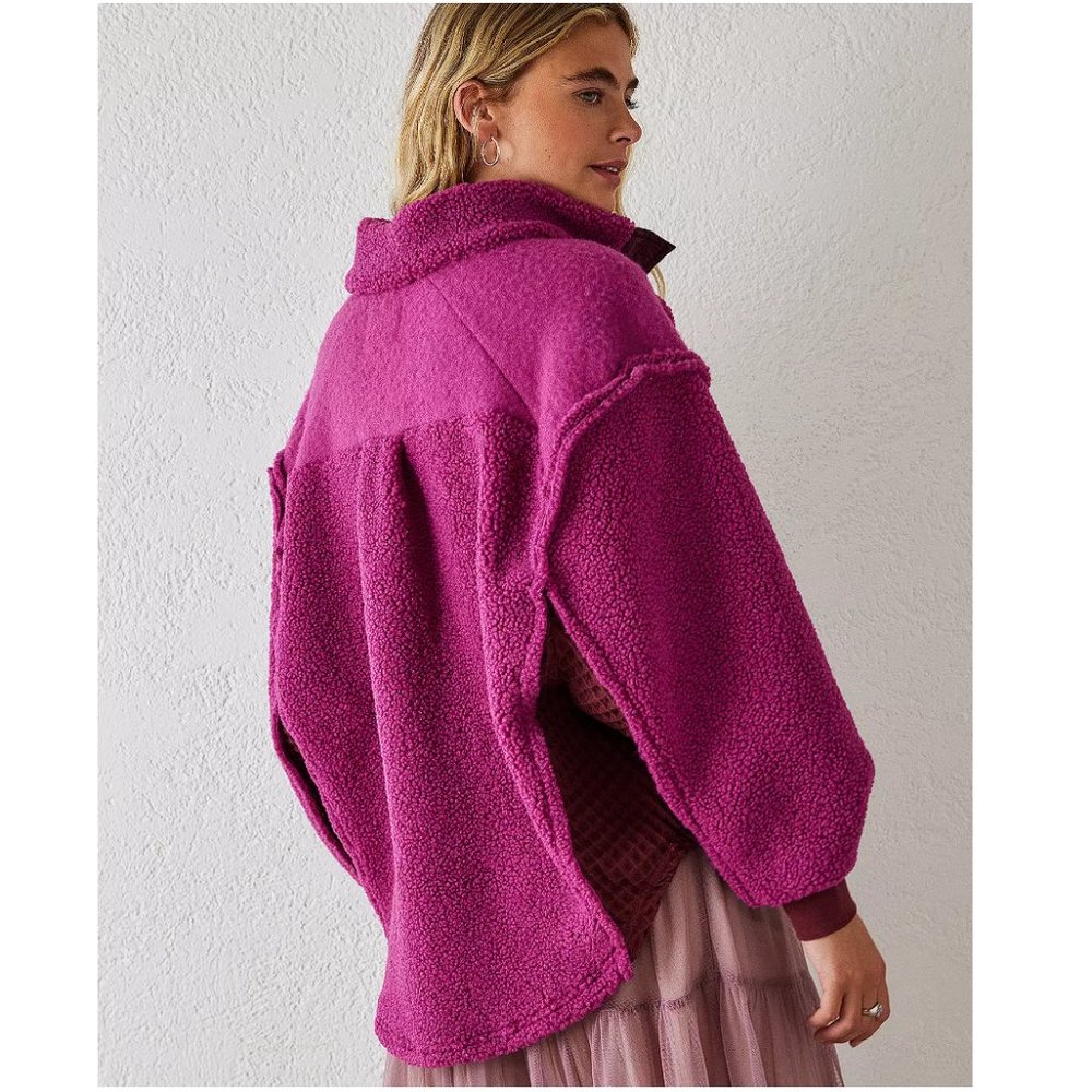 SOLD - BDG Kas Sherpa Mock Neck Fleece - Picture 2 of 10